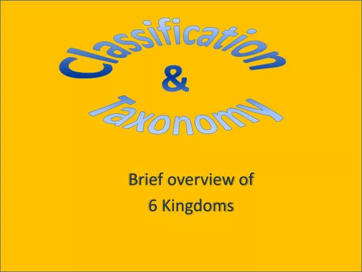 brief overview of 6 kingdoms