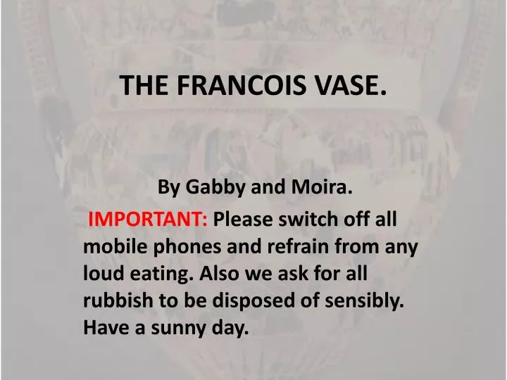 the francois vase