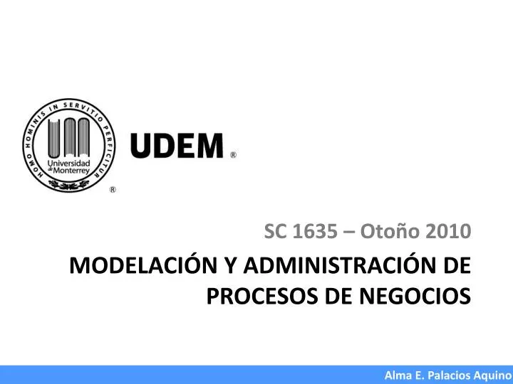 modelaci n y administraci n de procesos de negocios