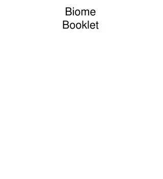 Biome Booklet