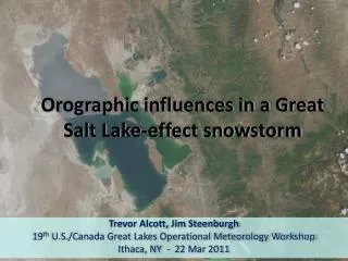 Orographic influences in a Great Salt Lake-effect snowstorm