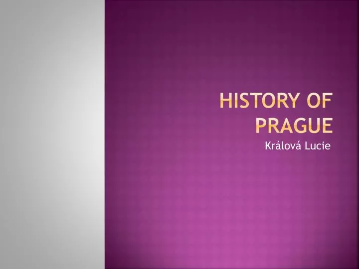 history of prague