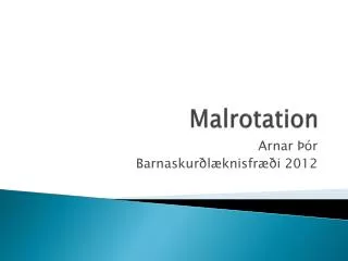 malrotation