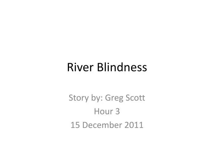 river blindness