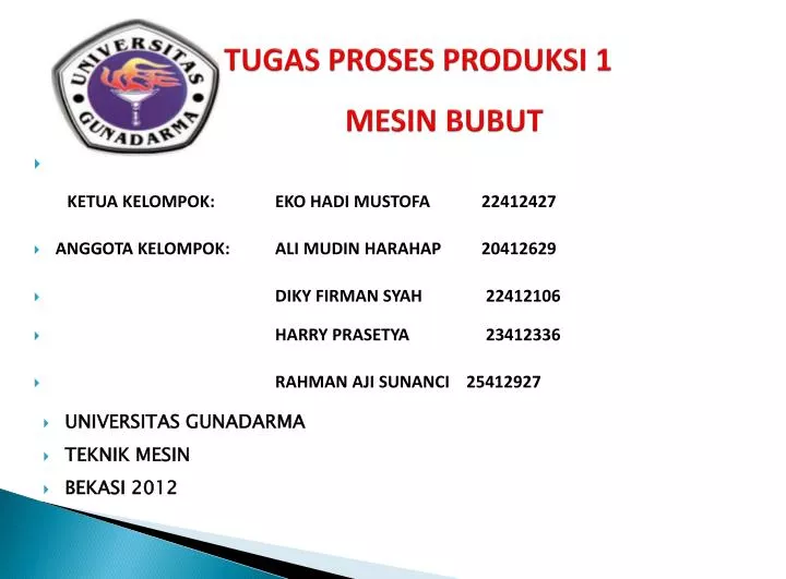 tugas proses produksi 1 mesin bubut