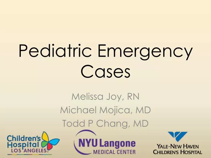 pediatric emergency cases