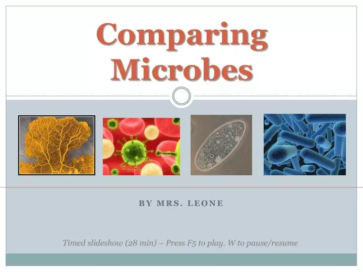 comparing microbes