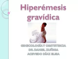 Hiperémesis gravídica