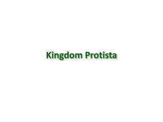 Kingdom Protista