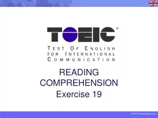 READING COMPREHENSION Exercise 19