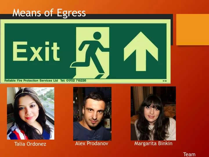 means of egress