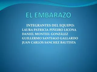 el embarazo