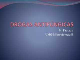 drogas antif ngicas