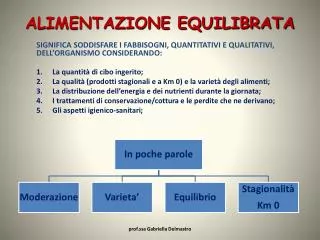 alimentazione equilibrata