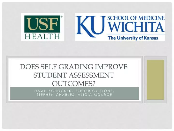 does self grading improve student assessment outcomes