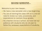 Classroom Expectations for a Successful New Semester - slide 1