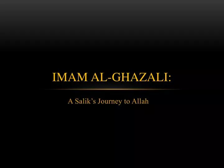 imam al ghazali