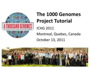 The 1000 Genomes Project Tutorial