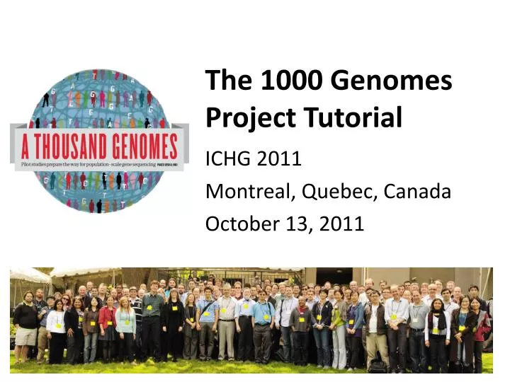 the 1000 genomes project tutorial