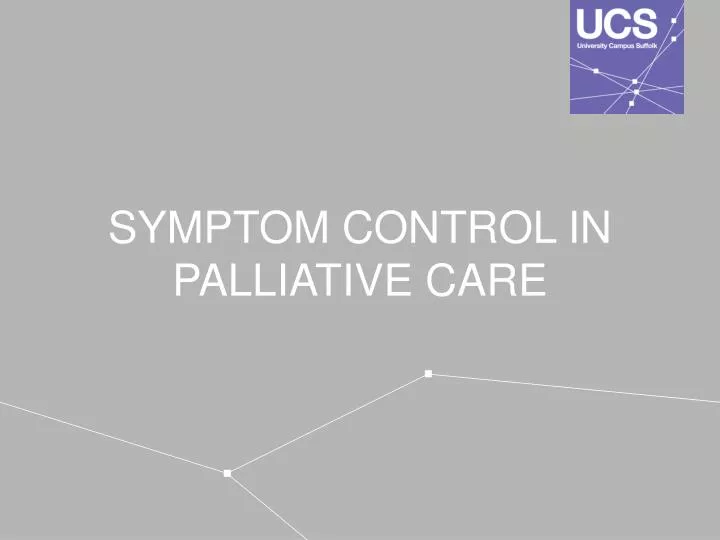 symptom control in palliative care