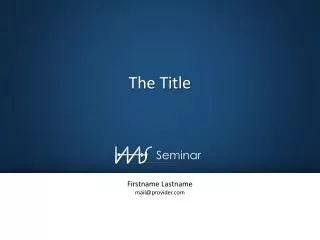 the title