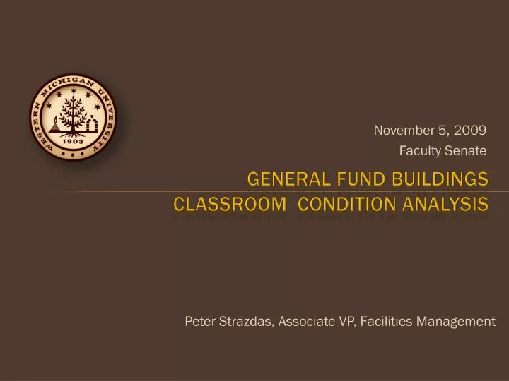 general fund buildings classroom condition analysis