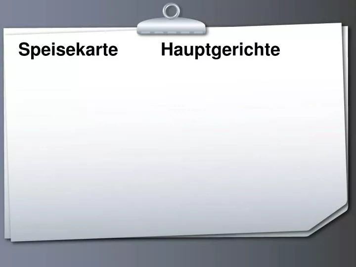 speisekarte hauptgerichte