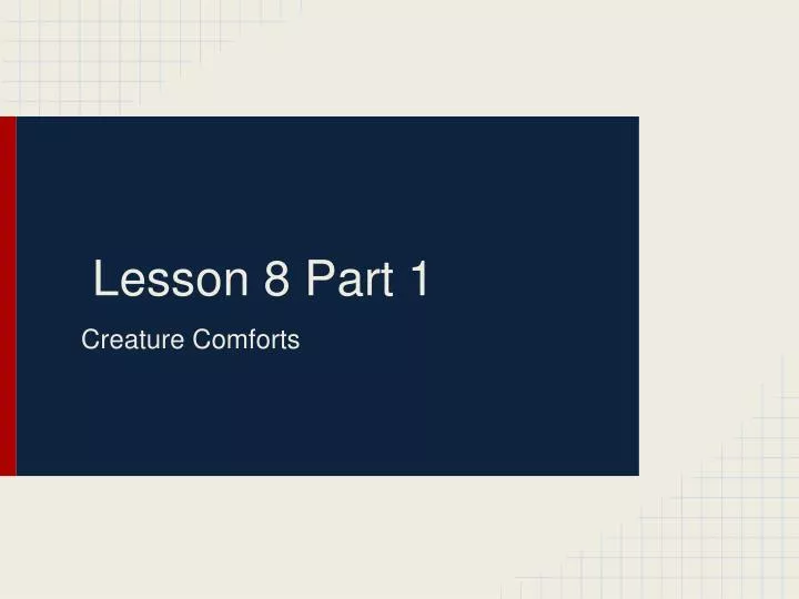lesson 8 part 1