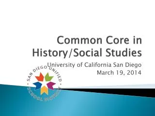 Common Core in History/Social Studies
