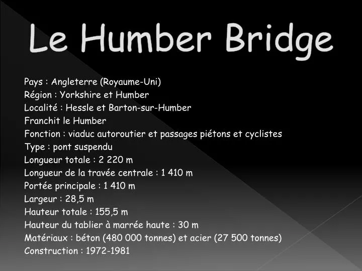 le humber bridge