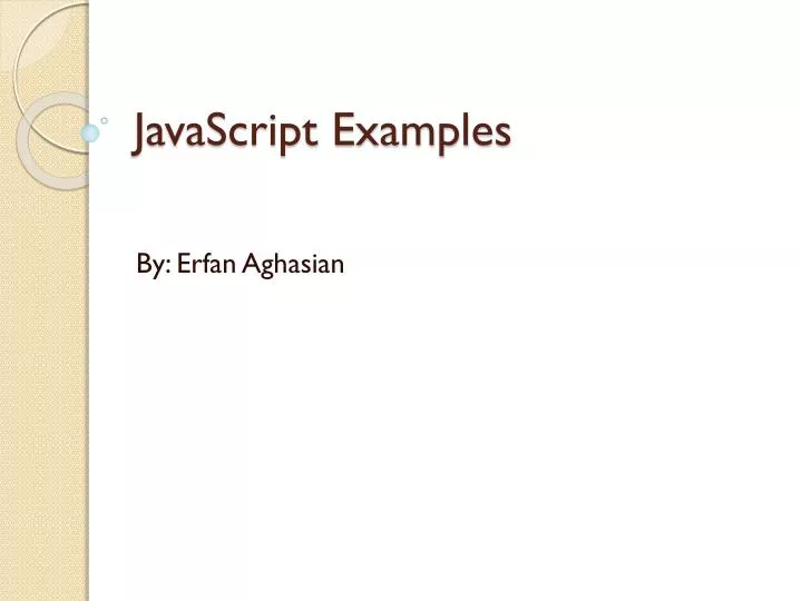 javascript examples