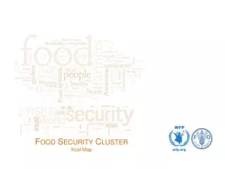 Food Security Cluster Kcal Map