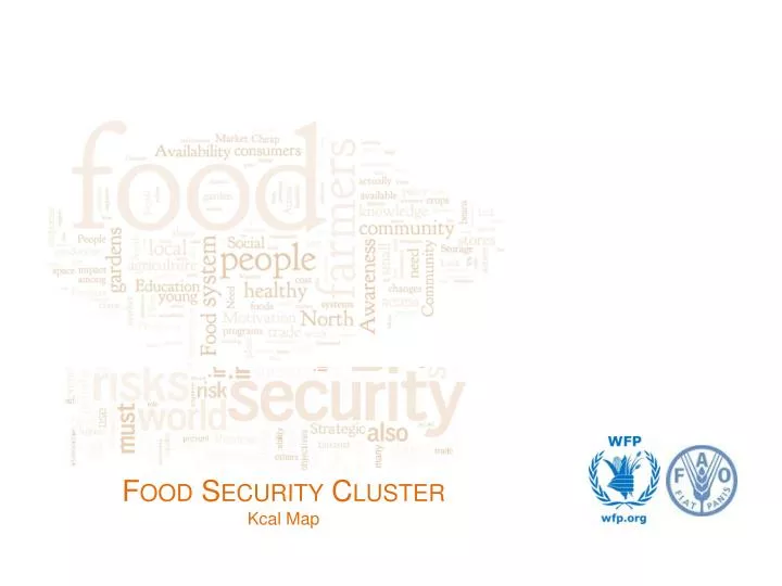 food security cluster kcal map