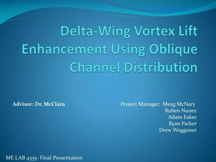 delta wing vortex lift enhancement using oblique channel distribution