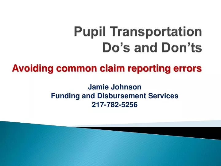 pupil transportation do s and don ts
