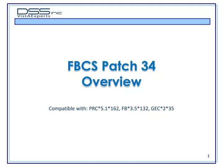 fbcs patch 34 overview
