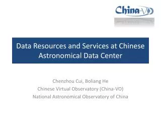 Data Resources and Services at Chinese Astronomical Data Center