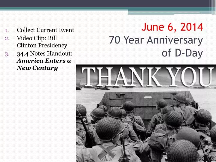 june 6 2014 70 year anniversary of d day