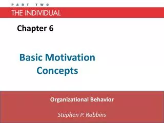 Basic Motivation Concepts