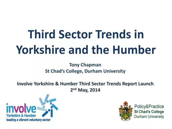 third sector trends in yorkshire and the humber