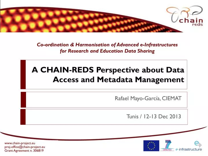 a chain reds perspective about data access and metadata management