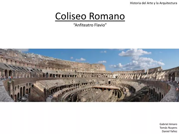 coliseo romano anfiteatro flavio