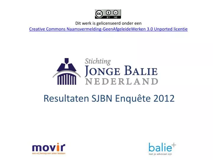 resultaten sjbn enqu te 2012