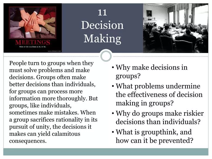 11 decision making