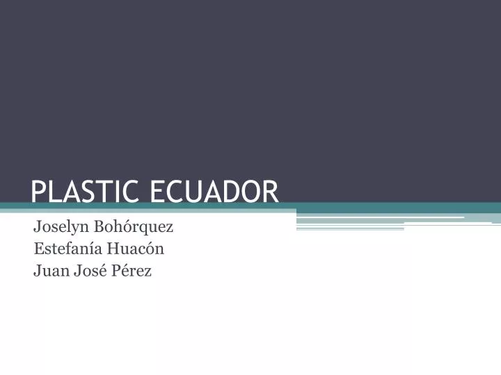 plastic ecuador