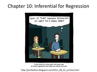 Chapter 10: Inferential for Regression