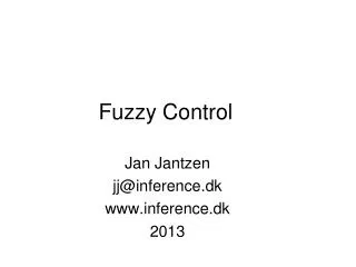 Fuzzy Control