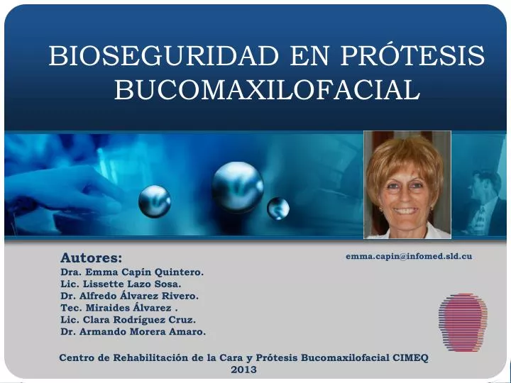 bioseguridad en pr tesis bucomaxilofacial