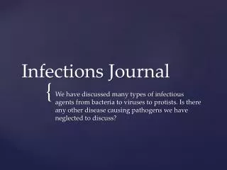 Infections Journal