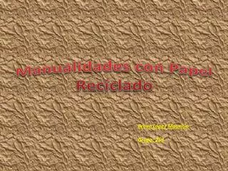 manualidades con papel reciclado